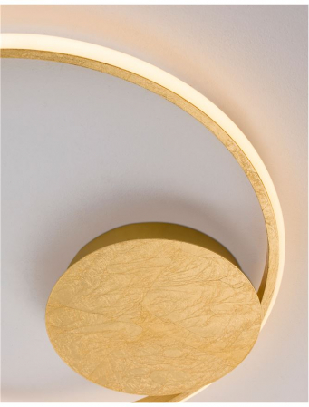 9348071 Plafoniera Nova Luce FULINE LED 32W 2321lm 3000K IP20 Aluminiu & Acril Gold Leaf NOVALUCE [3]
