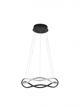 9348101 Lustra Nova Luce JINAL LED 27W 1894lm 3000K Aluminium & Acrylic Black Dimabil Triac IP20