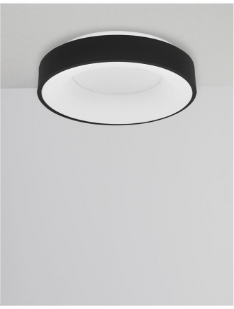 9353831 Plafoniera Nova Luce RANDO THIN LED 30W 1845lm 3000K Aluminium & Acrylic Sandy Black Dimabil Triac IP20 [3]