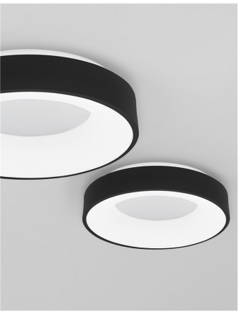 9353831 Plafoniera Nova Luce RANDO THIN LED 30W 1845lm 3000K Aluminium & Acrylic Sandy Black Dimabil Triac IP20 [4]
