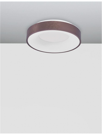 9353833 Plafoniera Nova Luce RANDO THIN LED 30W 1845lm 3000K Aluminium & Acrylic Brushed Coffee Dimabil Triac IP20 [3]