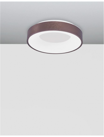 9353833 Plafoniera Nova Luce RANDO THIN LED 30W 1845lm 3000K Aluminium & Acrylic Brushed Coffee Dimabil Triac IP20 [2]