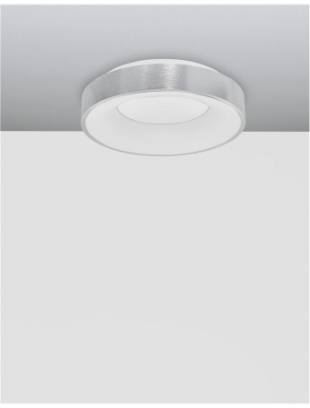 9353834 Plafoniera Nova Luce RANDO THIN LED 30W 1845lm 3000K Aluminium & Acrylic Brushed Silver Dimabil Triac IP20 [2]