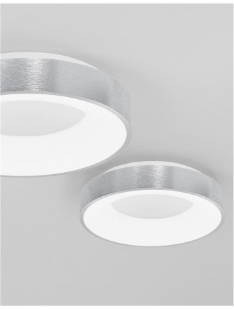 9353834 Plafoniera Nova Luce RANDO THIN LED 30W 1845lm 3000K Aluminium & Acrylic Brushed Silver Dimabil Triac IP20 [4]