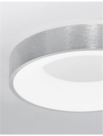 9353834 Plafoniera Nova Luce RANDO THIN LED 30W 1845lm 3000K Aluminium & Acrylic Brushed Silver Dimabil Triac IP20 [3]