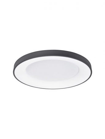 Moderne - 9353851 Plafoniera Nova Luce RANDO THIN LED 50W 2864lm 4000K Aluminium & Acrylic Sandy Black Dimabil Triac IP20
