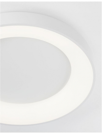 9353852 Plafoniera Nova Luce RANDO THIN LED 50W 2864lm 3000K Aluminium & Acrylic Sandy White Dimabil Triac IP20 [3]