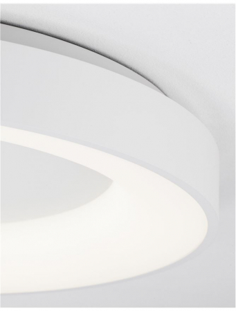 9353852 Plafoniera Nova Luce RANDO THIN LED 50W 2864lm 3000K Aluminium & Acrylic Sandy White Dimabil Triac IP20 [2]