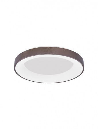 Moderne - 9353855 Plafoniera Nova Luce RANDO THIN LED 50W 2864lm 3000K Aluminium & Acrylic Brushed Coffee Dimabil Triac IP20