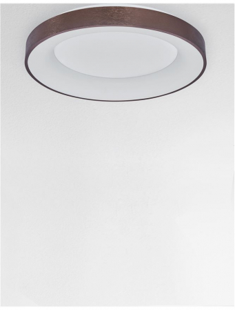 9353855 Plafoniera Nova Luce RANDO THIN LED 50W 2864lm 3000K Aluminium & Acrylic Brushed Coffee Dimabil Triac IP20 [2]