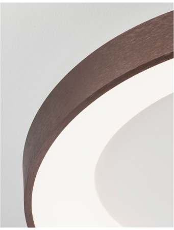 9353855 Plafoniera Nova Luce RANDO THIN LED 50W 2864lm 3000K Aluminium & Acrylic Brushed Coffee Dimabil Triac IP20 [6]