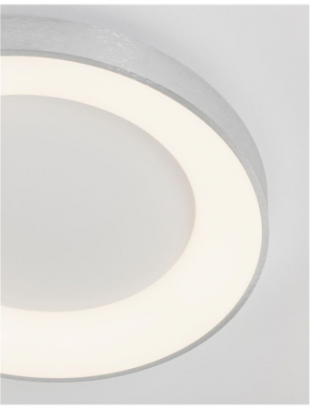 9353856 Plafoniera Nova Luce RANDO THIN LED 50W 2864lm 3000K Aluminium & Acrylic Brushed Silver Dimabil Triac IP20 [5]
