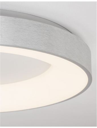 9353856 Plafoniera Nova Luce RANDO THIN LED 50W 2864lm 3000K Aluminium & Acrylic Brushed Silver Dimabil Triac IP20 [1]