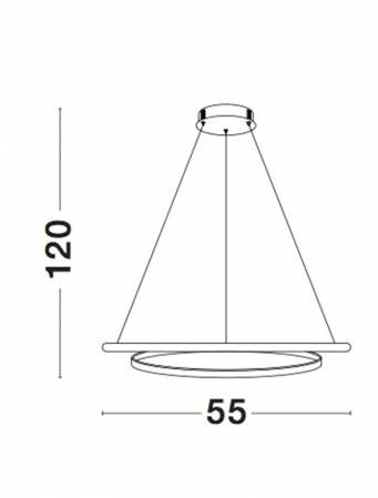 9357041 Suspensie Nova Luce MALVI LED 32W 2745lm 3000K IP20 Aluminiu & Acril Sandy White NOVALUCE [4]