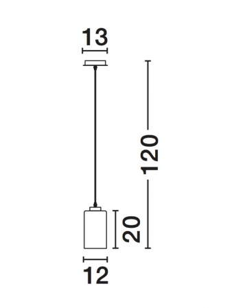 9361561 Pendul Nova Luce BLAKE E27 1x12W Aluminium Smoke Chrome IP20 [2]