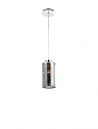 Moderne - 9361561 Pendul Nova Luce BLAKE E27 1x12W Aluminium Smoke Chrome IP20
