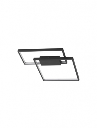 Moderne - 9364033 Plafoniera Nova Luce PORTO LED 30W 1234lm 3000K IP20 Aluminiu/Acril Sandy Black NOVALUCE