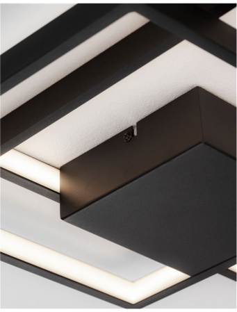 9364035 Plafoniera Nova Luce PORTO LED 30W 1350lm 3000K IP20 Aluminiu/Acril Sandy Black NOVALUCE [5]