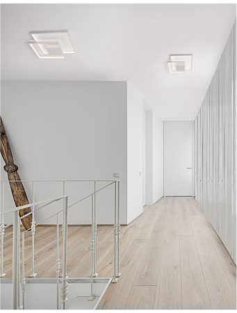 9364036 Plafoniera Nova Luce PORTO LED 30W 2030lm 3000K Aluminium & Acrylic Sandy White Dimabil Triac IP20 [1]