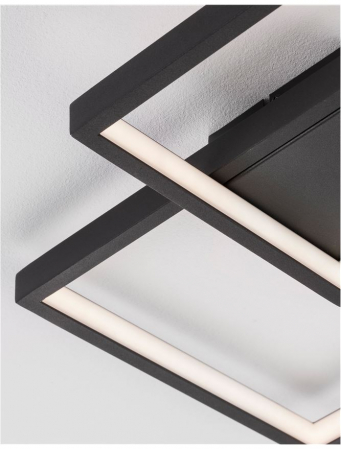 9364037 Plafoniera Nova Luce PORTO LED 19W 998lm 3000K IP20 Aluminiu/Acril Sandy Black NOVALUCE [4]