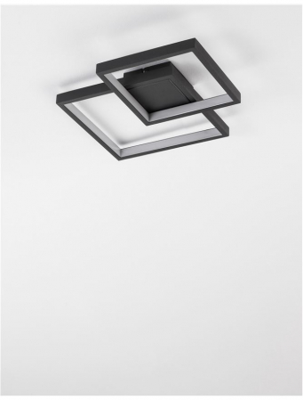 9364037 Plafoniera Nova Luce PORTO LED 19W 998lm 3000K IP20 Aluminiu/Acril Sandy Black NOVALUCE [2]