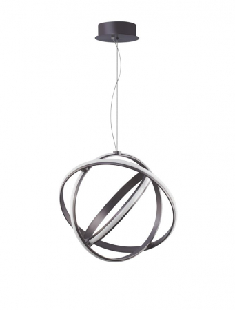 Lustre - 9365012 Suspensie Nova Luce PERTONE LED 53W 2627lm 3000K IP20 Aluminiu/Acril Black Purple