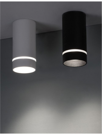 9387002 Spot Aplicat Nova Luce ESCA GU10 1x10W   Aluminium & Acrylic Sandy White  IP20 [2]