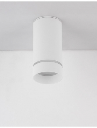 9387002 Spot Aplicat Nova Luce ESCA GU10 1x10W   Aluminium & Acrylic Sandy White  IP20 [3]