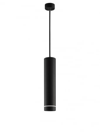 ILUMINAT - 9387003 Pendul Nova Luce ESCA GU10 1x10W   Aluminium & Acrylic Sandy Black  IP20