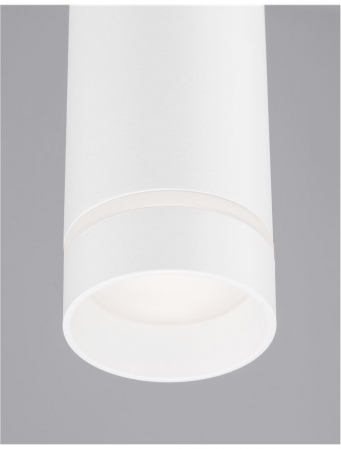 9387004 Pendul Nova Luce ESCA GU10 1x10W   Aluminium & Acrylic Sandy White  IP20 [5]