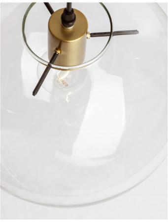 9416930 Pendul Nova Luce MIRALE E27 1x12W   Metal & Glass Gold  IP20 [2]