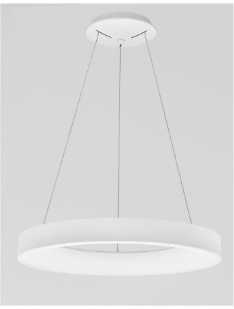 9453043 Suspensie Nova Luce RANDO LED 50W 3250lm 3000K - 4000K IP20 Aluminiu & Acril Sandy White NOVALUCE [1]