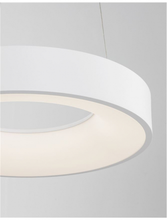 9453430 Lustra Nova Luce RANDO THIN LED 30W 1845lm 3000K Aluminium & Acrylic Sandy White Dimabil Triac IP20 [1]