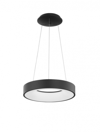 9453431 Lustra Nova Luce RANDO THIN LED 30W 1845lm 3000K Aluminium & Acrylic Sandy Black Dimabil Triac IP20
