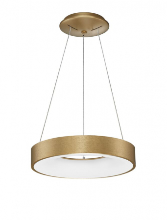 9453432 Lustra Nova Luce RANDO THIN LED 30W 1845lm 3000K Aluminium & Acrylic Brushed Gold Dimabil Triac IP20