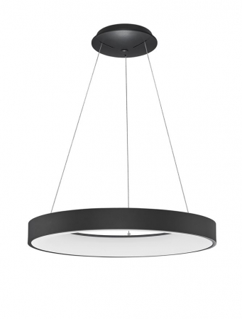 Lustre - 9453451 Lustra Nova Luce RANDO THIN LED 50W 2864lm 3000K Aluminium & Acrylic Sandy Black Dimabil Triac IP20