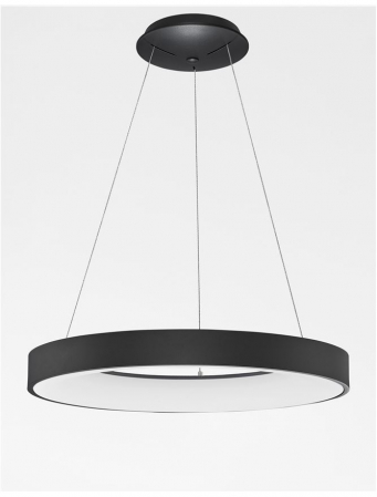 9453453 Lustra Nova Luce RANDO THIN LED 50W 2864lm 3000K Aluminium & Acrylic Sandy Black Dimabil Triac IP20 [3]