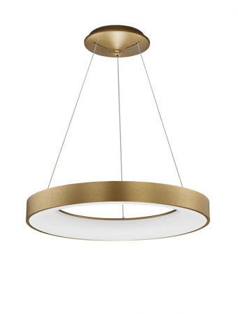 Lustre - 9453454 Lustra Nova Luce RANDO THIN LED 50W 2864lm 3000K Aluminium & Acrylic Brushed Gold Dimabil Triac IP20