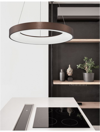 9453455 Lustra Nova Luce RANDO THIN LED 50W 2864lm 3000K Aluminium & Acrylic Brushed Coffee Dimabil Triac IP20 [1]