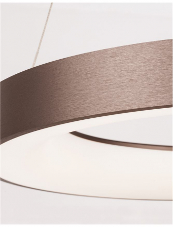 9453455 Lustra Nova Luce RANDO THIN LED 50W 2864lm 3000K Aluminium & Acrylic Brushed Coffee Dimabil Triac IP20 [2]