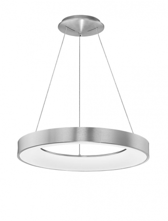 Lustre - 9453456 Lustra Nova Luce RANDO THIN LED 50W 2864lm 3000K Aluminium & Acrylic Brushed Silver Dimabil Triac IP20