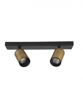 Plafoniere - 9460971 Plafoniera Nova Luce INUS GU10 1x10W   Aluminium Black & Satin Gold  IP20