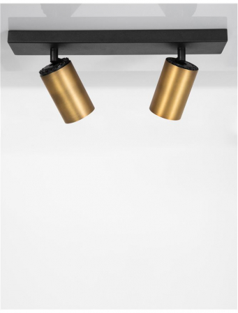 9460971 Plafoniera Nova Luce INUS GU10 1x10W   Aluminium Black & Satin Gold  IP20 [2]
