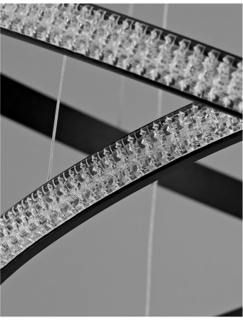 9481092 Suspensie Nova Luce NAGER LED 45W 2737lm 3000K IP20 Aluminiu/Acril Sandy Black [3]