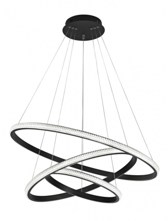 Lustre - 9481093 Suspensie Nova Luce NAGER LED 62W 3586lm 3000K IP20 Aluminiu/Acril Sandy Black NOVALUCE