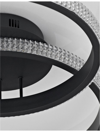 9481094 Plafoniera Nova Luce NAGER LED 28W 1681lm 3000K IP20 Aluminiu/Acril Sandy Black [5]