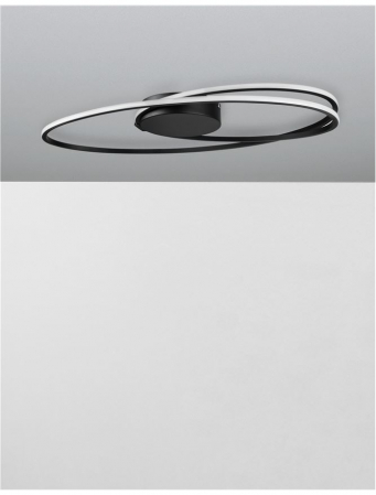 9500710 Plafoniera Nova Luce VIARREGIO LED 28W 1950lm 3000K Aluminium & Acrylic Matt Black Nedimabil IP20 [2]