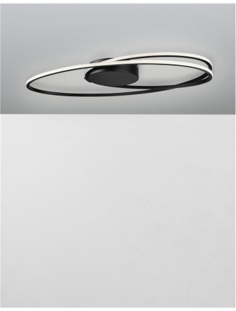 9500710 Plafoniera Nova Luce VIARREGIO LED 28W 1950lm 3000K Aluminium & Acrylic Matt Black Nedimabil IP20 [3]