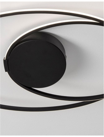 9500710 Plafoniera Nova Luce VIARREGIO LED 28W 1950lm 3000K Aluminium & Acrylic Matt Black Nedimabil IP20 [4]