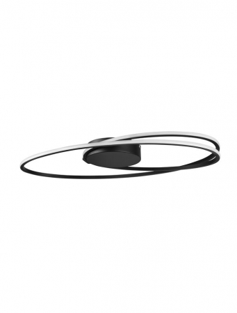 Moderne - 9500710 Plafoniera Nova Luce VIARREGIO LED 28W 1950lm 3000K Aluminium & Acrylic Matt Black Nedimabil IP20